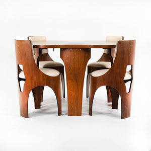 1966 Four Cylindra Dining Chairs and Extension Table by Henry P. Glass for Richbilt Manufacturing