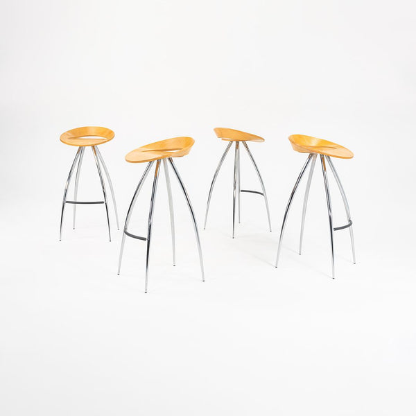 SOLD 2000s Set of 4 Lyra Bar Stools by Design Group Italia for