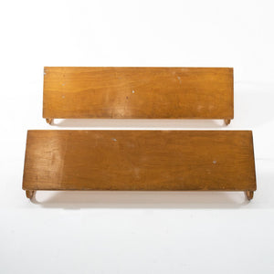 1950s Pair of Hanging Wall Shelves 112B By Aino And Alvar Aalto For Artek in Birch