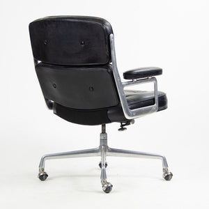 SOLD 1970s Time Life Executive Desk Chair by Charles and Ray Eames for Herman Miller in Black Leather