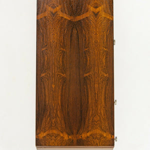 1960 Gerald Luss Rosewood & Metal Credenza Cabinet Once Attributed to Eames & IBM Pavilion