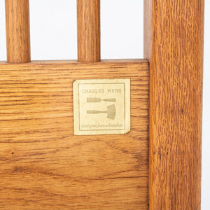 1970s Charles Webb Twin Size Headboard in American White Oak 40 x 30 Inches