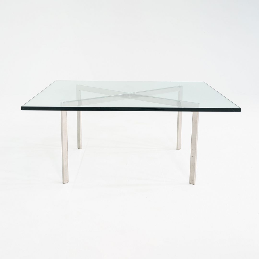 2005 Mies van der Rohe for Knoll Barcelona Coffee Table Stainless Steel & Glass