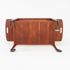 1970s Yngve Ekstrom for Kallemo of Sweden Teak Thea Bar / Serving Cart 17x26"