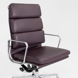 2014 Herman Miller Eames Soft Pad Executive Desk Chair with Burgundy Leather