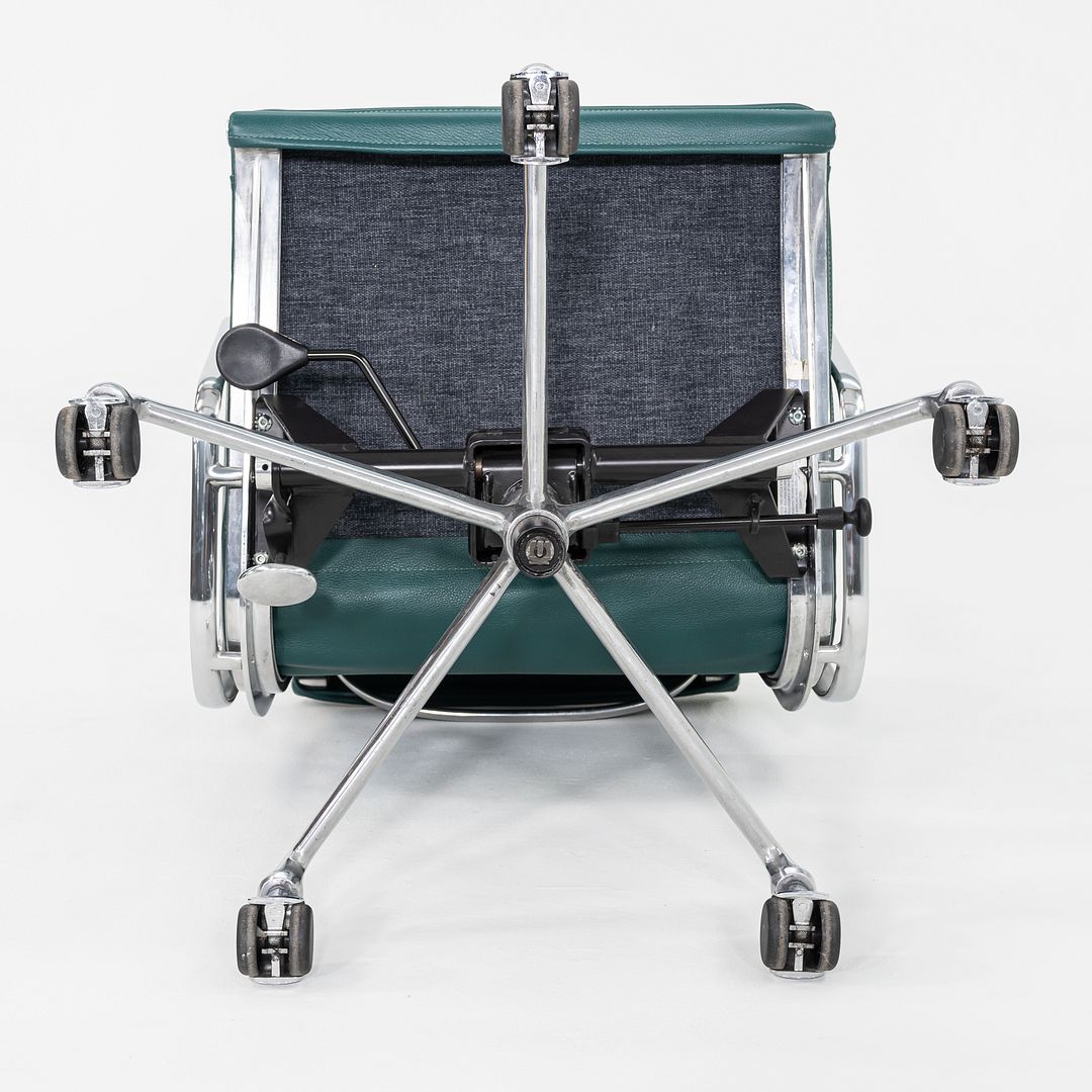 2010s Herman Miller Eames Soft Pad Management Desk Chair with Green Leather