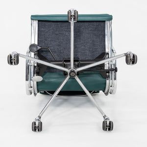 2010s Herman Miller Eames Soft Pad Management Desk Chair with Green Leather