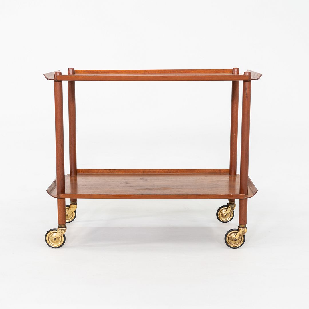 1960s Poul Hundevad for Vamdrup Teak Bar / Serving Cart in Teak Made in Denmark