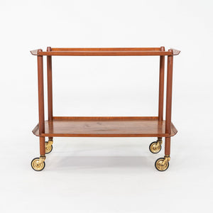 1960s Poul Hundevad for Vamdrup Teak Bar / Serving Cart in Teak Made in Denmark