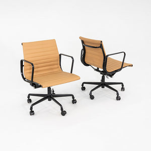 2022 Herman Miller Eames Aluminum Group Management Desk Chair in Tan, 4x Avail