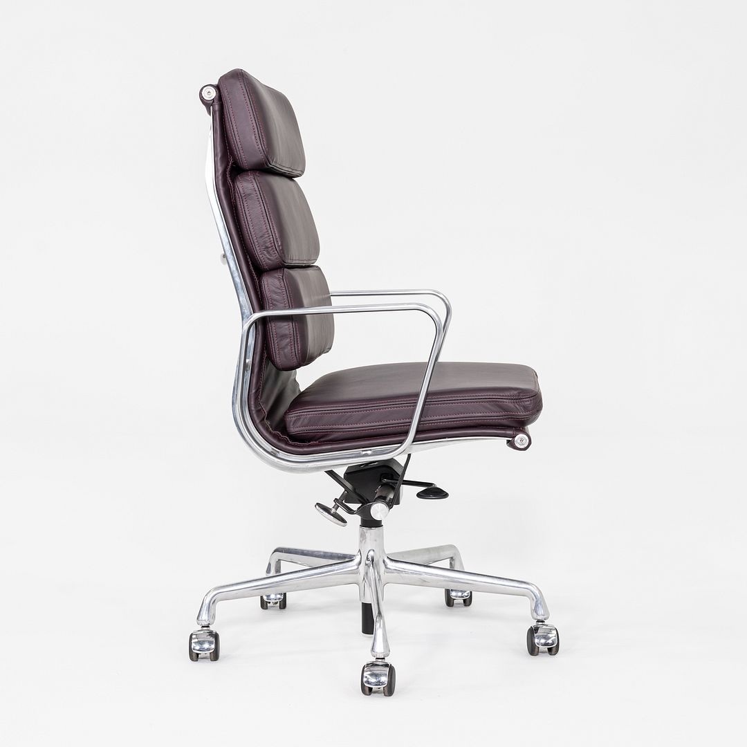 2014 Herman Miller Eames Soft Pad Executive Desk Chair with Burgundy Leather