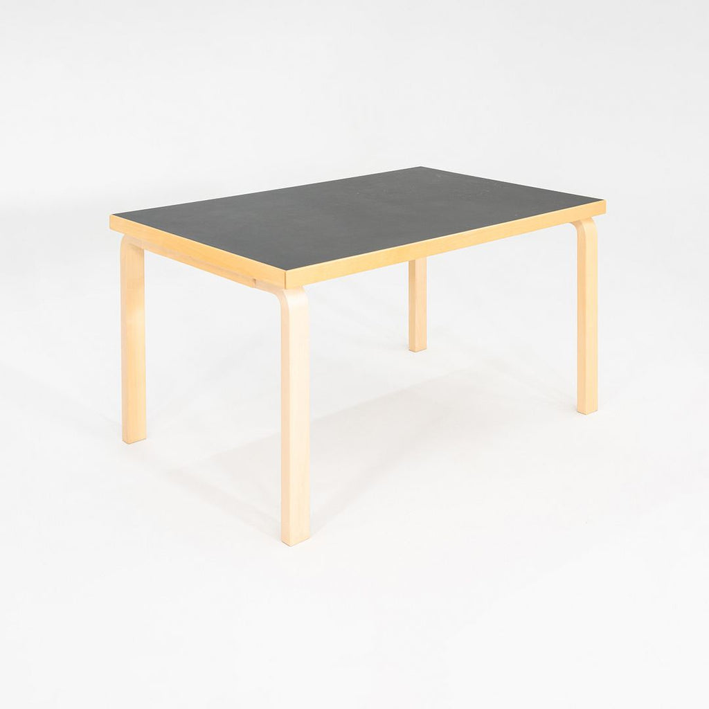 2012 Alvar and Aino Aalto for Artek Table 81B Dining Table / Desk Black 34x54"
