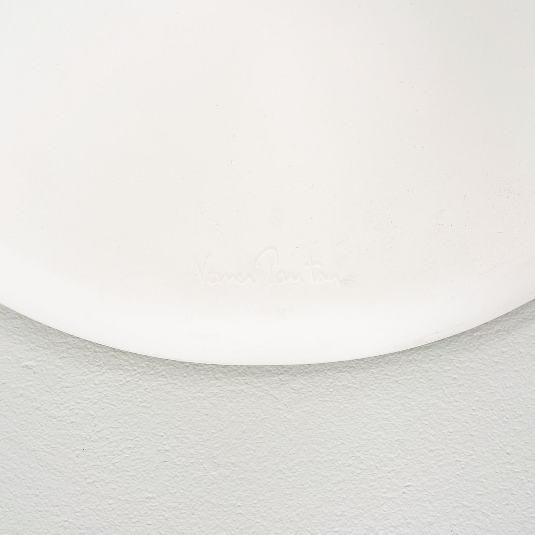 2010s Set of Six Verner Panton for Vitra Dining Chairs in White Polypropylene