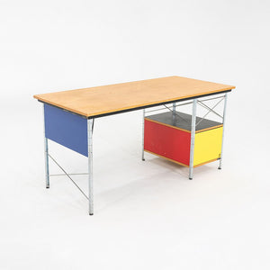 2000s Charles and Ray Eames for Herman Miller EDU Multicolor Desk w/ File Drawer