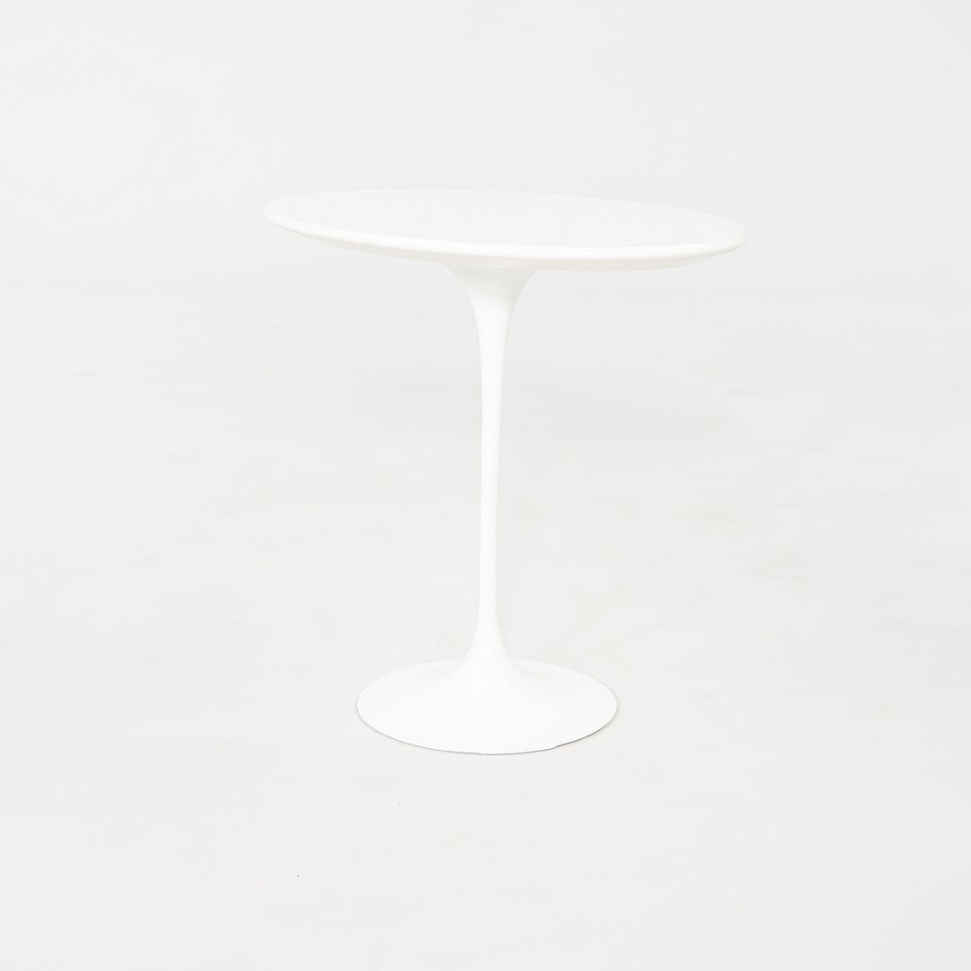 2000s Eero Saarinen for Knoll Tulip End Table with Oval Laminate Tops 2x Avail