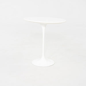 2000s Eero Saarinen for Knoll Tulip End Table with Oval Laminate Tops 2x Avail