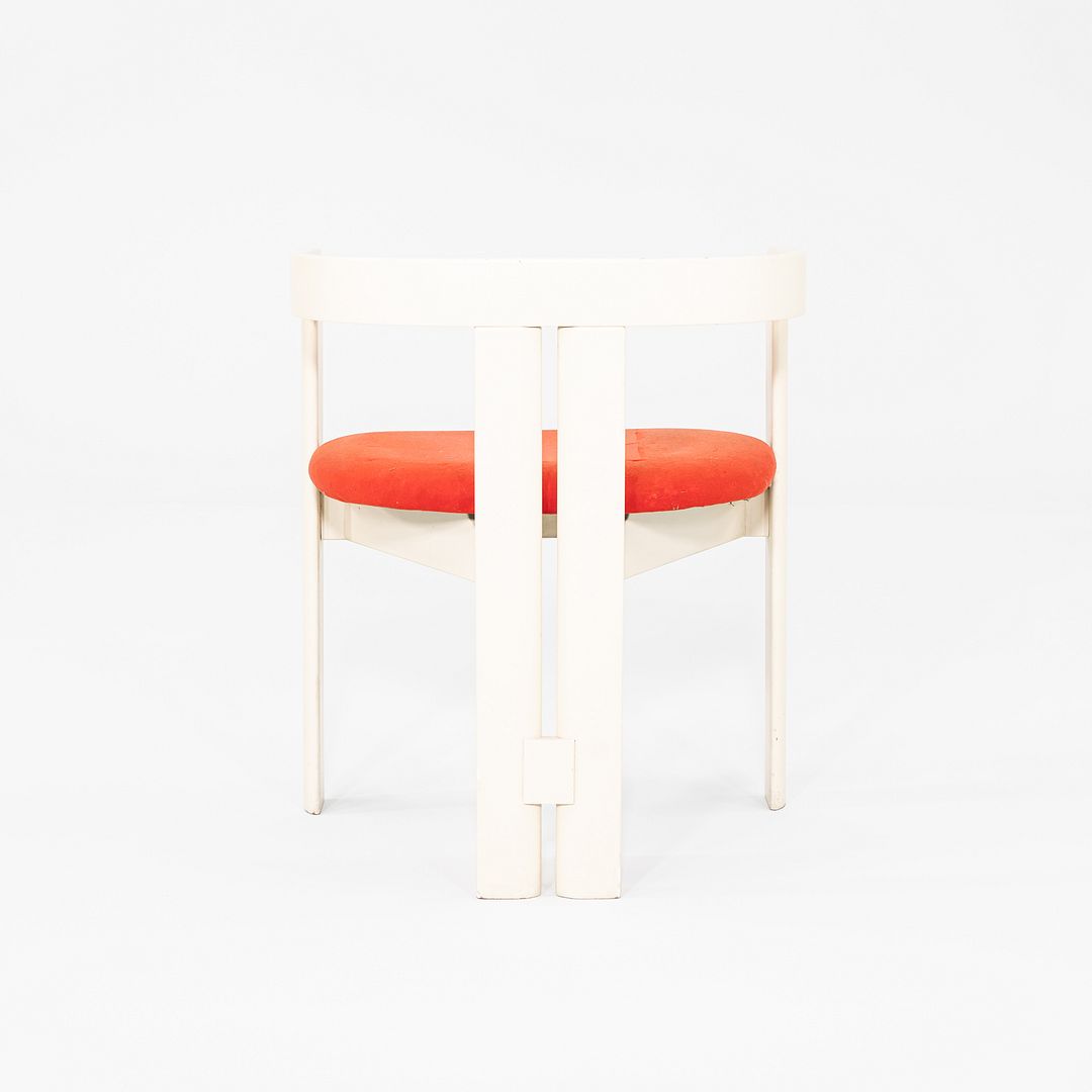 1970s Pair of Pigreco Dining Arm Chairs in Orange Tobia Scarpa for Gavina/Knoll