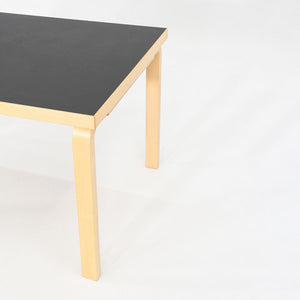 2012 Alvar and Aino Aalto for Artek Table 81B Dining Table / Desk Black 34x54"