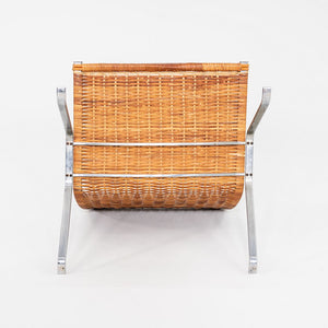 1960s Pair of Poul Kjaerholm for E. Kold Christensen PK 22 Wicker Lounge Chairs