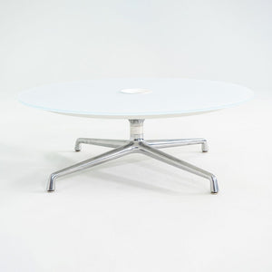 2013 Scott Wilson for Coalesse SW_1 Coffee Table with Round Glass Top 42 inch