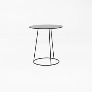 2019 Pair of Monica Forster for Swedese Breeze Side Tables in Black Wood 18 in