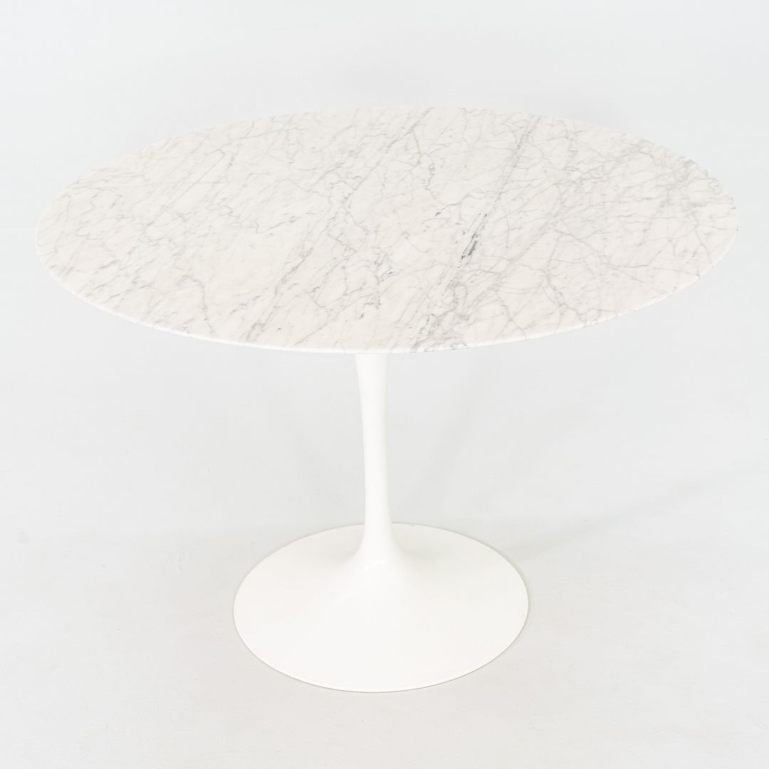 2011 Eero Saarinen for Knoll Round Dining Table with Marble Top 42 inch Diameter