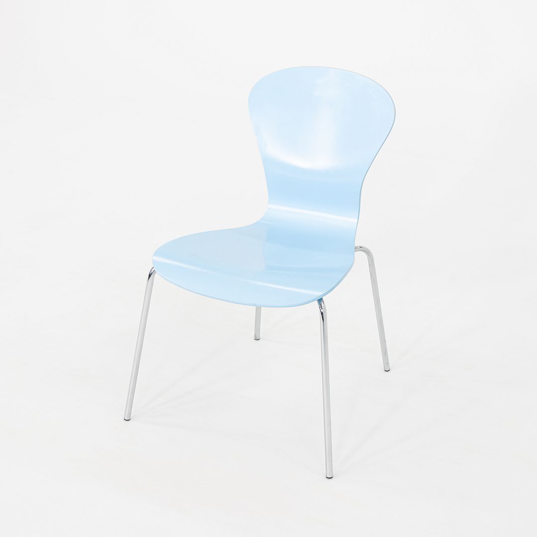 2010s Ross Lovegrove for Knoll Sprite Stacking Dining Chair Blue 11x Available