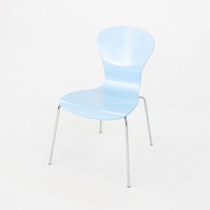 2010s Ross Lovegrove for Knoll Sprite Stacking Dining Chair Blue 11x Available