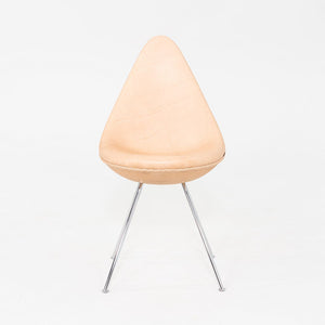 2024 Arne Jacobsen for Fritz Hansen Drop Dining Chair Rustic Leather Upholstery