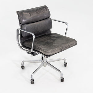 1994 Herman Miller Eames Soft Pad Management Desk Chair Black Leather Upholstery