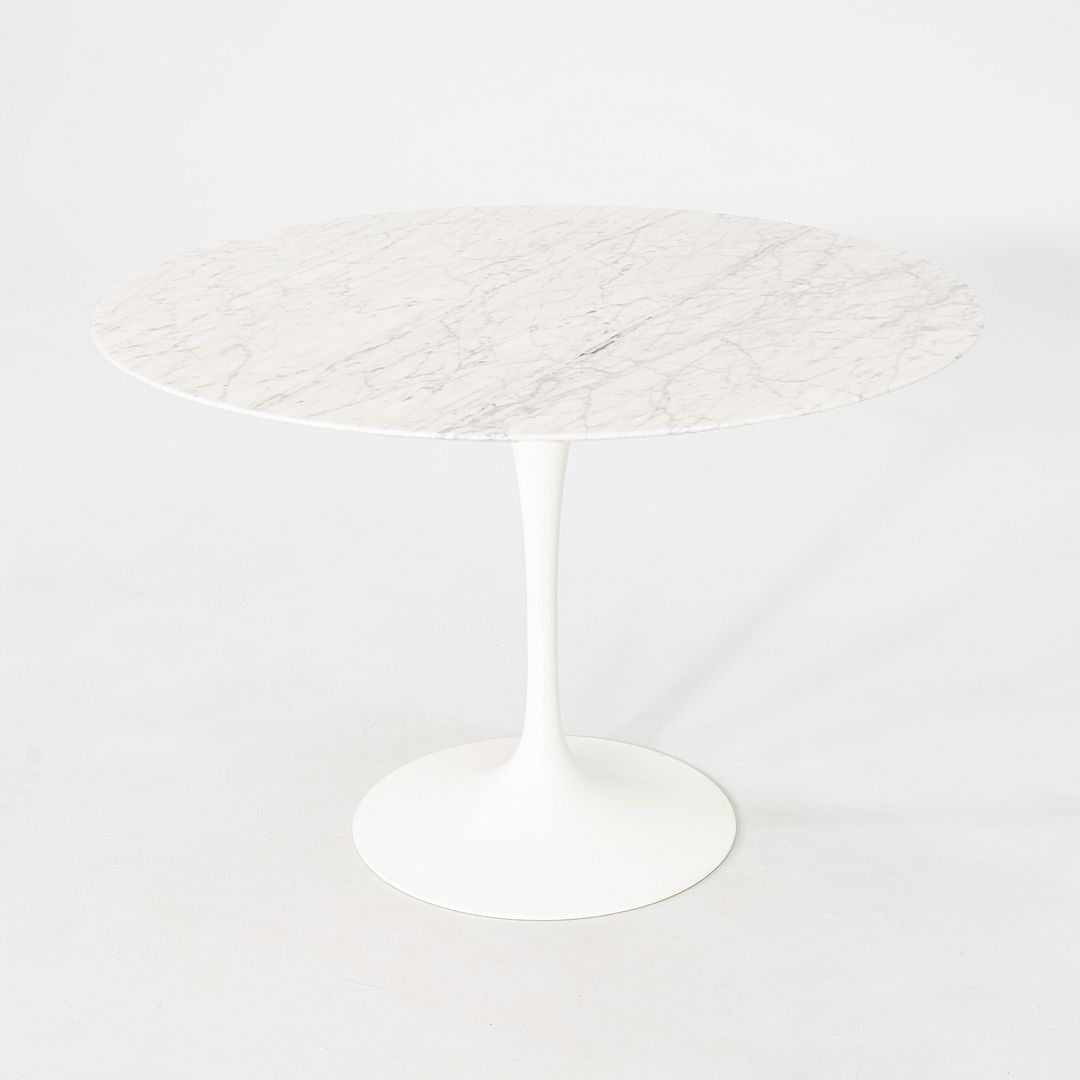 2011 Eero Saarinen for Knoll Round Dining Table with Marble Top 42 inch Diameter