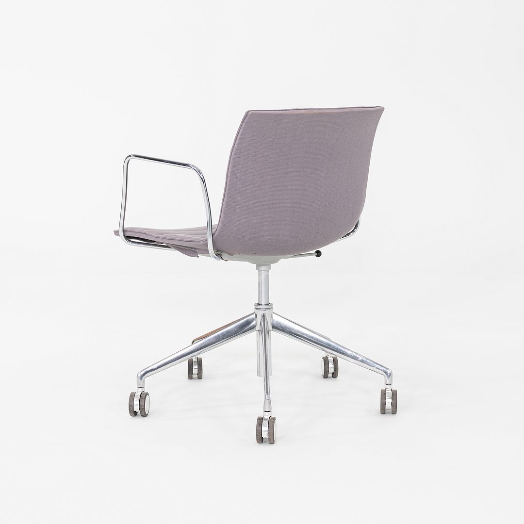 C. 2020 Lievore Altherr Molina for Arper Catifa Desk Chairs with Arms in Purple