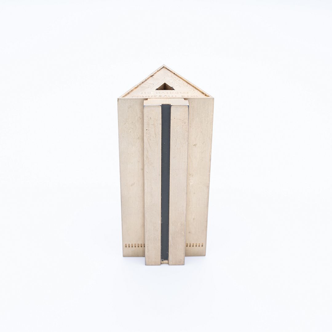 Gordon Bunshaft's Personal Items: Lighter, Paperweight, Shovel Pin & Glass Piece