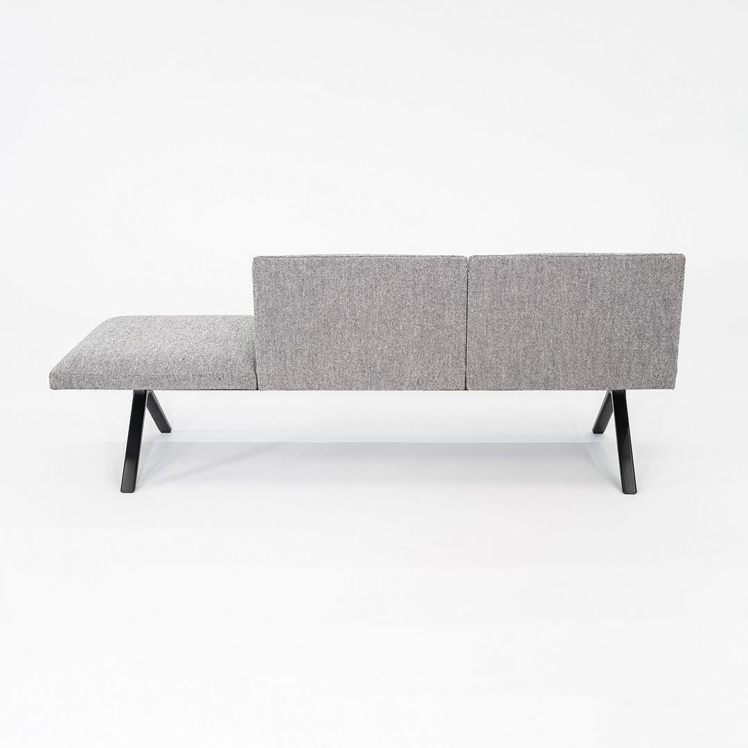 2020s Ichiro Iwasaki for Arper Three Seat Kiik Bench with Back in Grey Fabric