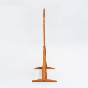 1960s Freestanding Danish Teak Mirror Petersen & Hansen for Viby J Mobelfabrik