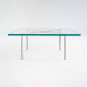 2000s Mies van der Rohe for Knoll Barcelona Coffee Table Stainless Steel & Glass