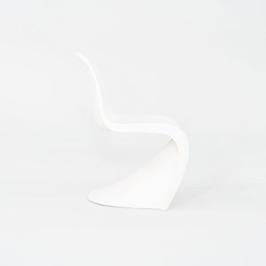 2010s Set of Six Verner Panton for Vitra Dining Chairs in White Polypropylene