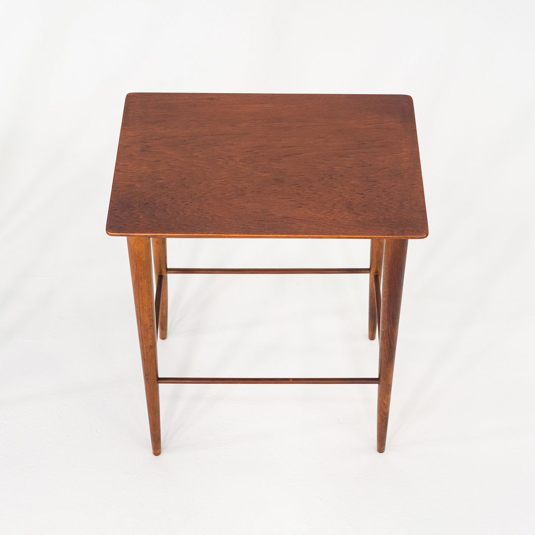1970s Set of Three Danish Teak Nesting Tables with Clean Lines, Made in Denmark