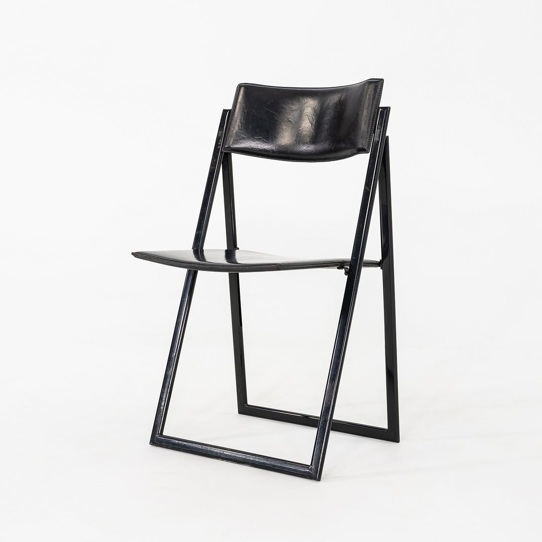 1980s Set of Six A. Ricciardi & G. Salvini Matteo Grassi Garina Folding Chairs