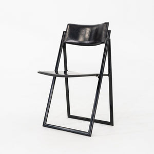 1980s Set of Six A. Ricciardi & G. Salvini Matteo Grassi Garina Folding Chairs