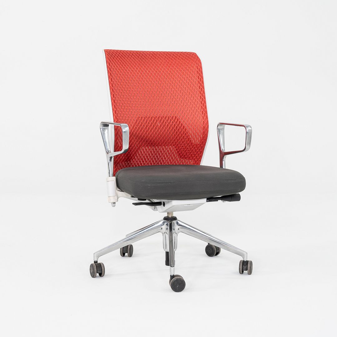 2013 Antonio Citterio for Vitra ID Mesh Desk Chairs in Grey with Orange Mesh 12x Available