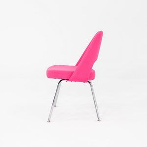 2015 Eero Saarinen for Knoll Armless Executive Dining Chair Pink Fabric 3x Avail