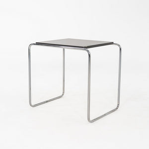 1990s Marcel Breuer Thonet Laccio Tall Side / End Table Black Laminate 2x Avail