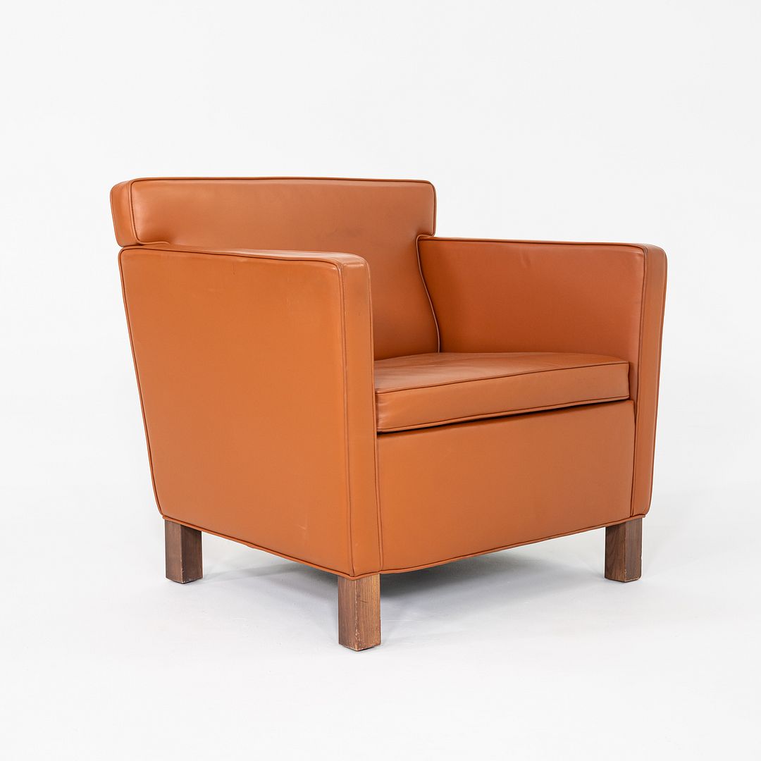 2010s Mies Van Der Rohe for Knoll Krefeld Club Chair Cognac Leather Upholstery