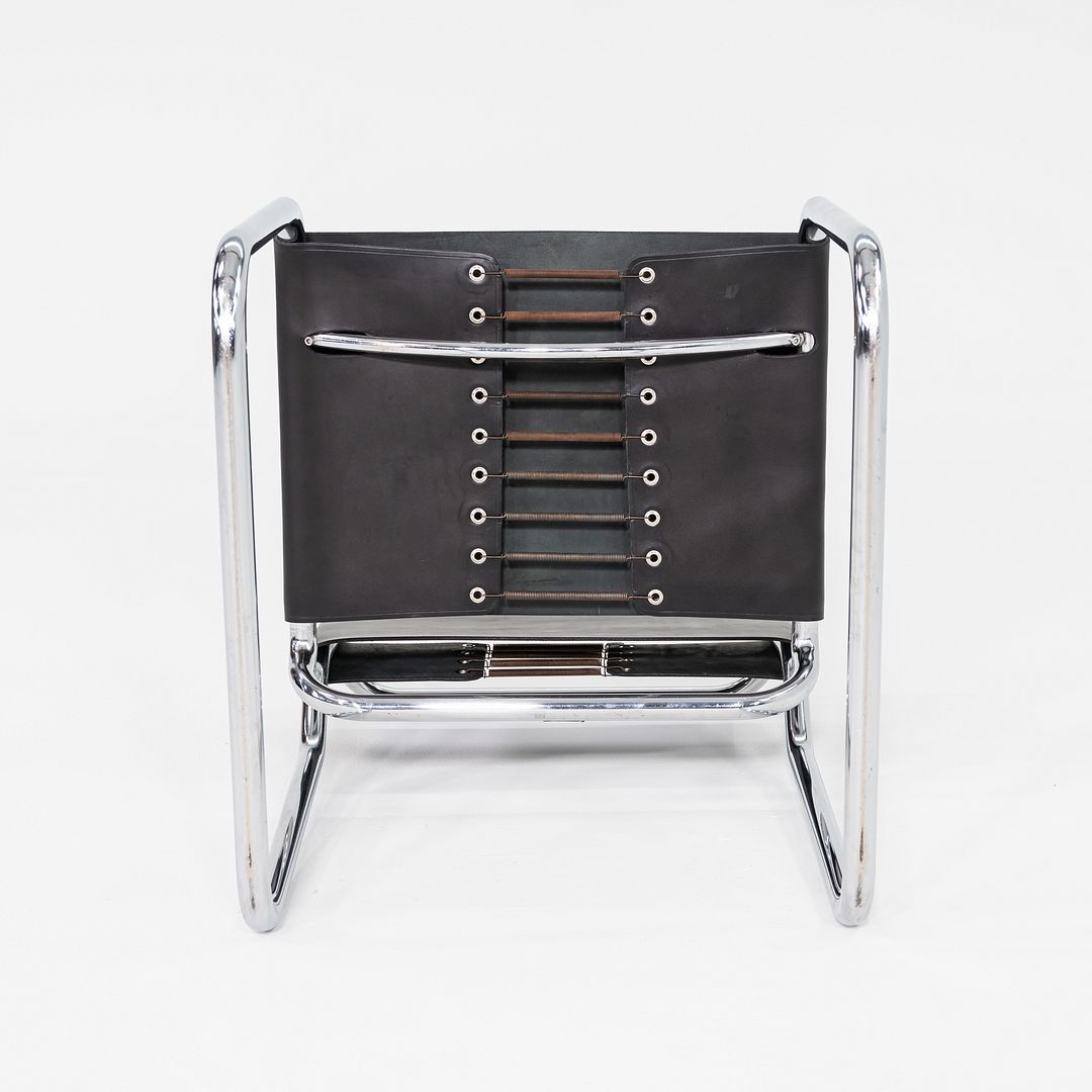 1970s Set of Five Nicos Zographos CH66 Dining Side Chairs with New Black Leather