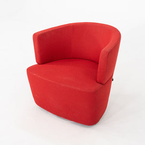 2010 EOOS for Coalesse / Walter Knoll Joel Swivel Lounge Chair in Red 1x Avail