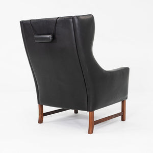 1960s Fredrik Kayser for Vatne Mobler of Norway Model 965H Lounge Chair in Black