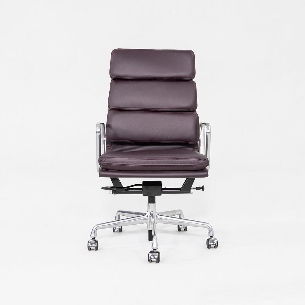 2014 Herman Miller Eames Soft Pad Executive Desk Chair with Burgundy Leather