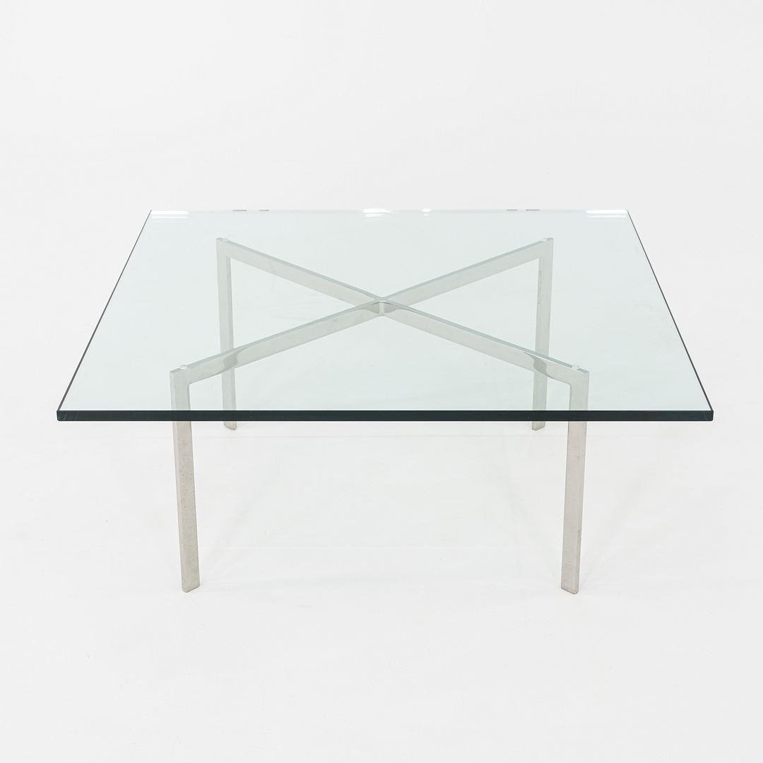 2005 Mies van der Rohe for Knoll Barcelona Coffee Table Stainless Steel & Glass