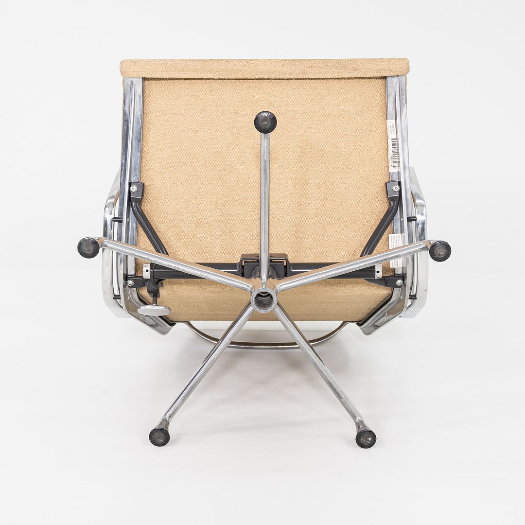 2007 Herman Miller Eames Soft Pad Reclining Lounge Chair with Oatmeal Fabric